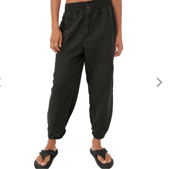 Free People FP Movement Flipside Quilted Pants Black Athleisure Loungewear - Picture 2 of 11